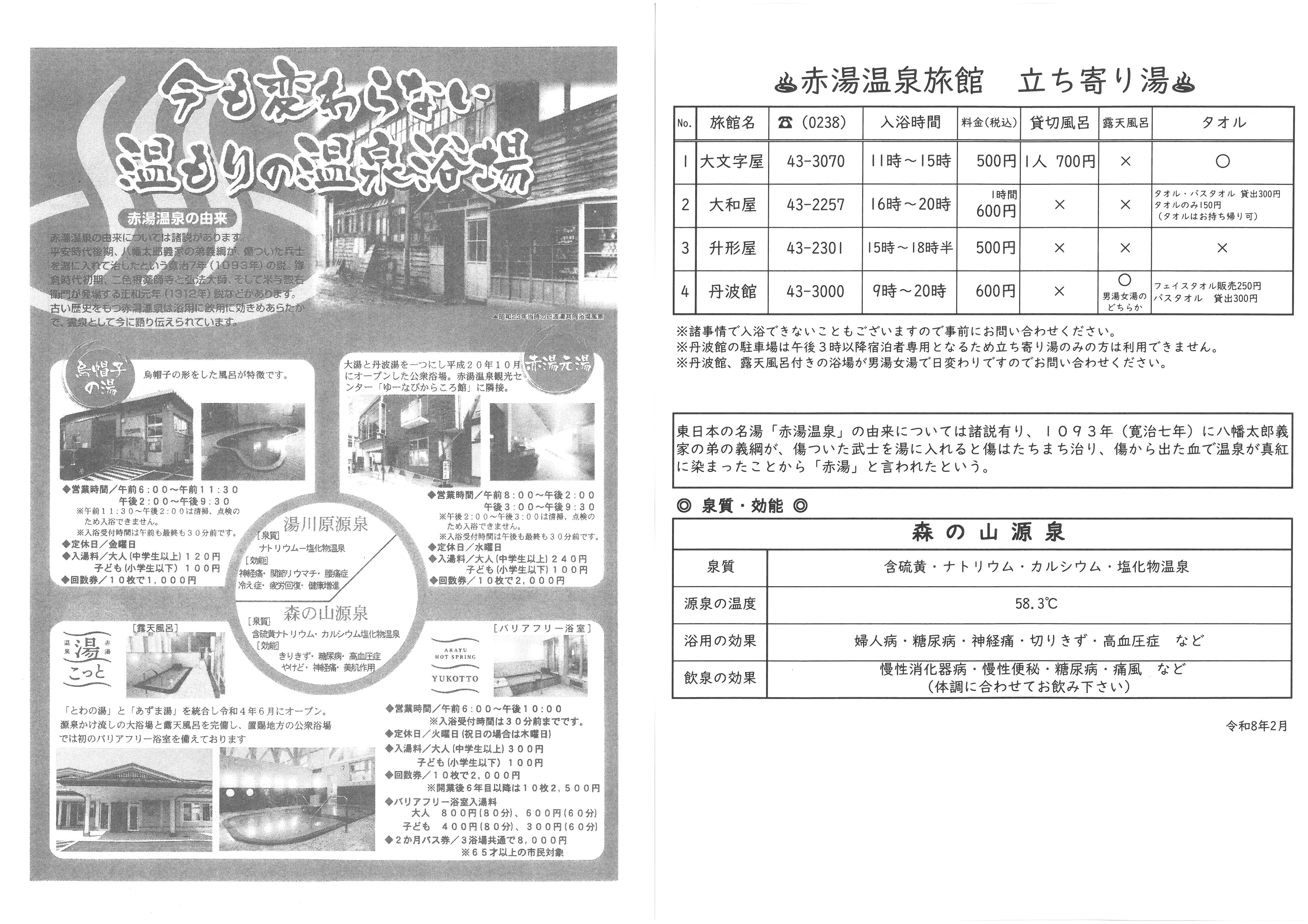 赤湯温泉の立ち寄り湯